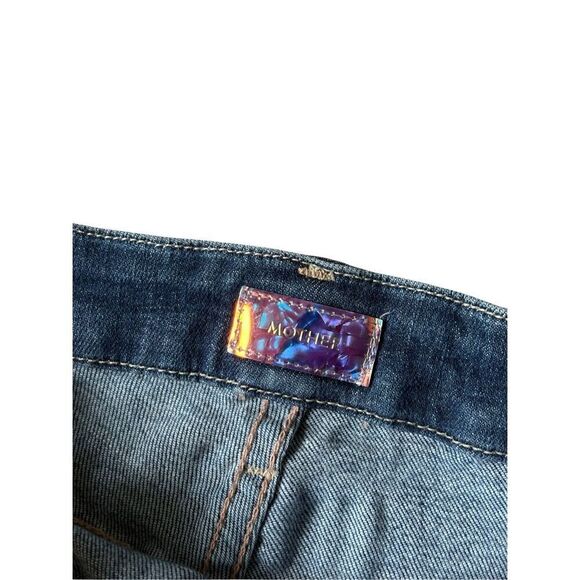Mother Looker Ankle Fray Jeans size 29 Blue Girl Crush - Picture 7 of 16